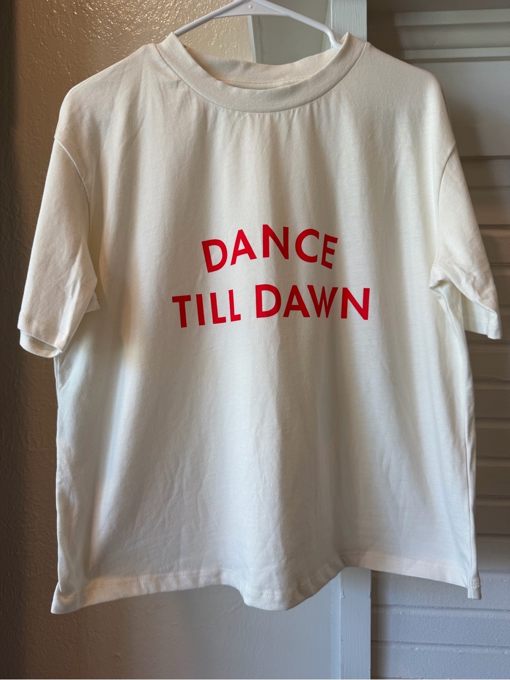 Kate Spade New York Dance Till Dawn Graphic T-Shirt Cream Size M